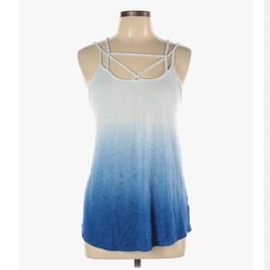 NWT American Eagle Blue Ombre Soft & Sexy Slub Strappy Tank Top Size Medium